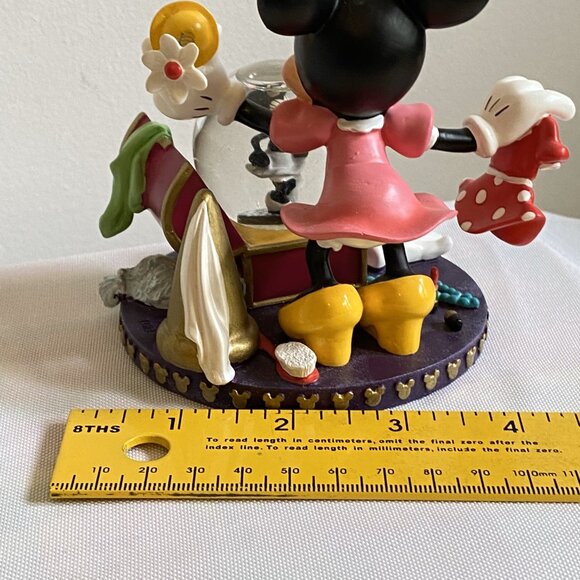 Disney Parks Minnie Mouse Mini Snow Globe Wardrobe Costume Chest Figurine - Picture 7 of 9